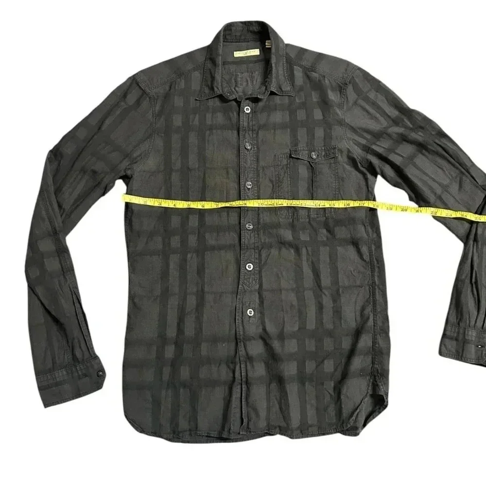 Burberry Button Down Grey Shirt Size Small - Picture 10 of 10